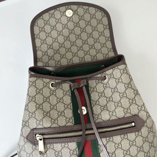 Replica Zaino medio Gucci Ophidia da donna 836855 Marrone Imitazioni Falso