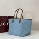 Replica Borsa tote grande Gucci Totissima 837190 Blu Imitazioni Falso