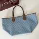 Replica Borsa tote grande Gucci Totissima 837190 Blu Imitazioni Falso