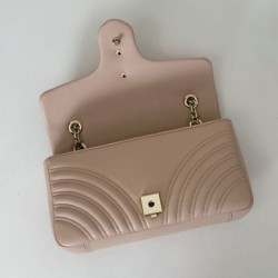 Replica Borsa a spalla media Gucci GG Marmont 837267 Rosa Imitazioni Falso