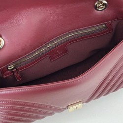 Replica Borsa a spalla media Gucci GG Marmont 837267 Rosso Imitazioni Falso