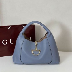 Replica Borsa a spalla media/maxi Gucci Softbit 837467 Blu Imitazioni Falso