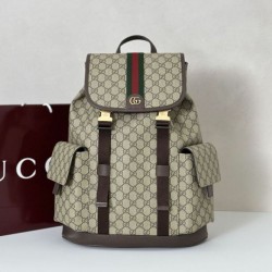 Replica Zaino grande Gucci Ophidia 839110 Marrone Imitazioni Falso