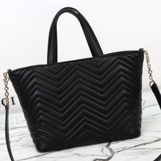 Replica Borsa tote/secchiello media Gucci Betty 847387 Nera Imitazioni Falso