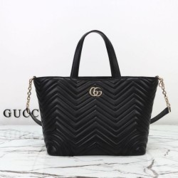Replica Borsa tote/secchiello media Gucci Betty 847387 Nera Imitazioni Falso