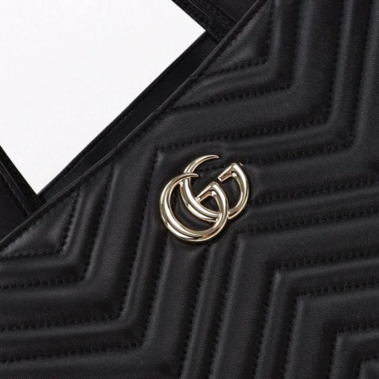 Replica Borsa tote/secchiello media Gucci Betty 847387 Nera Imitazioni Falso