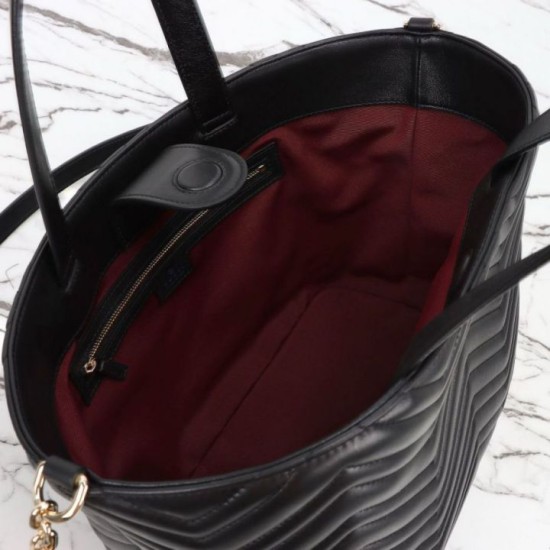 Replica Borsa tote/secchiello media Gucci Betty 847387 Nera Imitazioni Falso