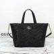 Replica Borsa tote/secchiello media Gucci Betty 847387 Nera Imitazioni Falso
