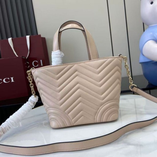 Replica Borsa tote media Gucci Betty /Borsa a secchiello 847387 Rosa Imitazioni Falso