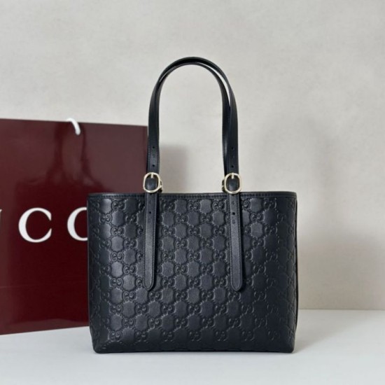 Replica Borsa tote media Gucci GG Emblem 847456 Nera Imitazioni Falso Replica Borsa tote media Gucci GG Emblem 847456 Nera Imitazioni Falso