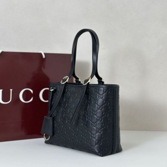 Replica Borsa tote media Gucci GG Emblem 847456 Nera Imitazioni Falso Replica Borsa tote media Gucci GG Emblem 847456 Nera Imitazioni Falso