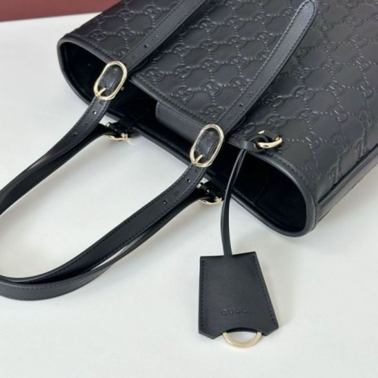 Replica Borsa tote media Gucci GG Emblem 847456 Nera Imitazioni Falso Replica Borsa tote media Gucci GG Emblem 847456 Nera Imitazioni Falso