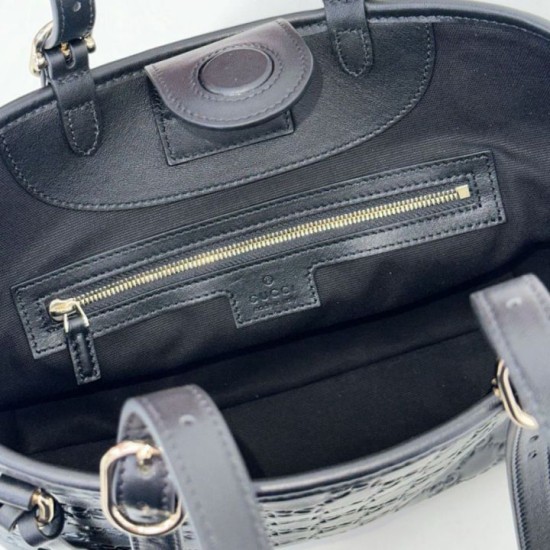 Replica Borsa tote media Gucci GG Emblem 847456 Nera Imitazioni Falso Replica Borsa tote media Gucci GG Emblem 847456 Nera Imitazioni Falso