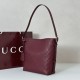 Replica Borsa a tracolla piccola Gucci GG Emblem 848881 Rossa Imitazioni Falso