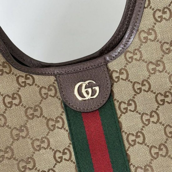 Replica Borsa tote piccola Gucci Giglio 860845 Marrone Imitazioni Falso