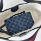 Replica Gucci Borsa tote piccola Giglio 860845 Blu Imitazioni Falso