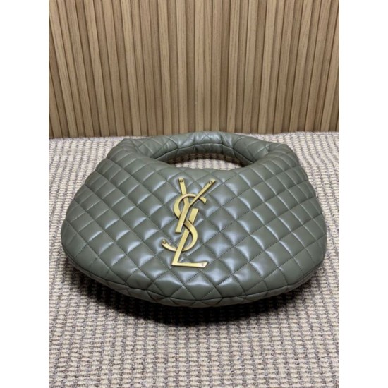 Replica Borsa hobo Icare YSL Saint Laurent in nappa grigio/verde Imitazioni Falso Replica Borsa hobo Icare YSL Saint Laurent in nappa grigio/verde Imitazioni Falso
