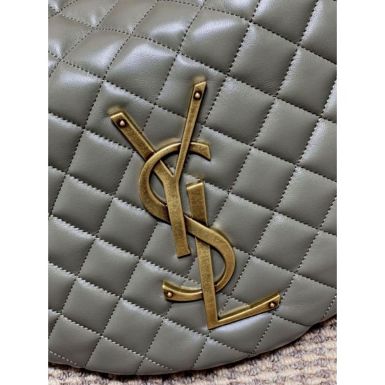 Replica Borsa hobo Icare YSL Saint Laurent in nappa grigio/verde Imitazioni Falso Replica Borsa hobo Icare YSL Saint Laurent in nappa grigio/verde Imitazioni Falso