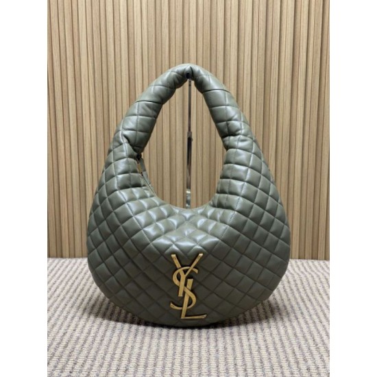 Replica Borsa hobo Icare YSL Saint Laurent in nappa grigio/verde Imitazioni Falso Replica Borsa hobo Icare YSL Saint Laurent in nappa grigio/verde Imitazioni Falso