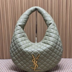 Replica Borsa hobo Icare YSL Saint Laurent in nappa verde Imitazioni Falso