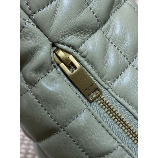 Replica Borsa hobo Icare YSL Saint Laurent in nappa verde Imitazioni Falso