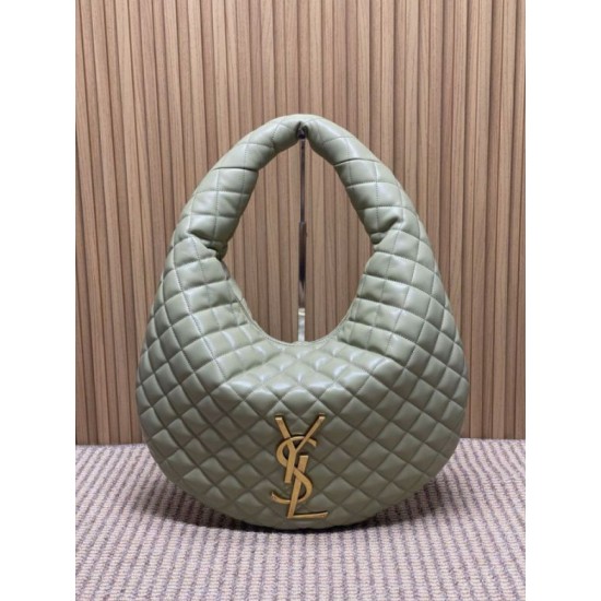 Replica Borsa hobo Icare YSL Saint Laurent in nappa verde Imitazioni Falso