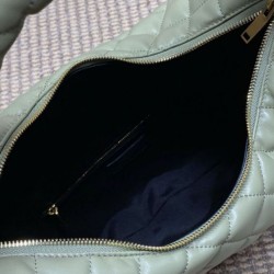 Replica Borsa hobo Icare YSL Saint Laurent in nappa verde Imitazioni Falso