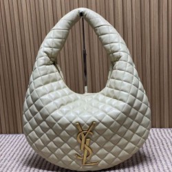 Replica Borsa hobo Icare YSL Saint Laurent in nappa beige Imitazioni Falso