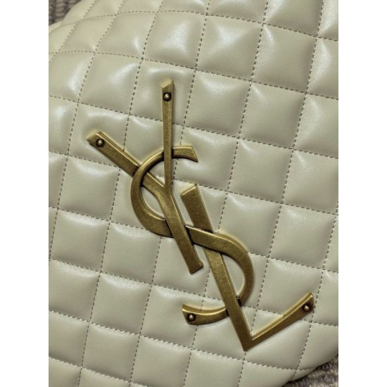 Replica Borsa hobo Icare YSL Saint Laurent in nappa beige Imitazioni Falso
