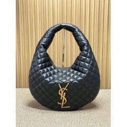 Replica Borsa hobo Icare YSL Saint Laurent in nappa nera Imitazioni Falso