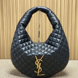 Replica Borsa hobo Icare YSL Saint Laurent in nappa nera Imitazioni Falso