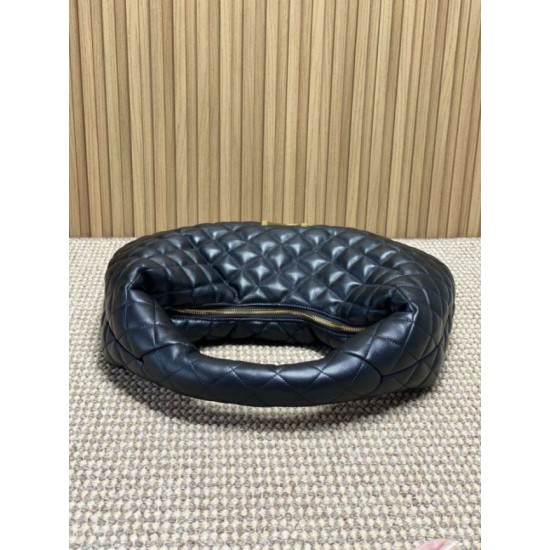 Replica Borsa hobo Icare YSL Saint Laurent in nappa nera Imitazioni Falso