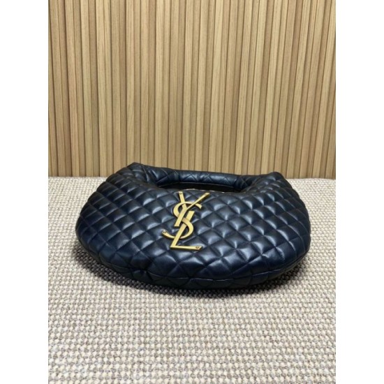 Replica Borsa hobo Icare YSL Saint Laurent in nappa nera Imitazioni Falso