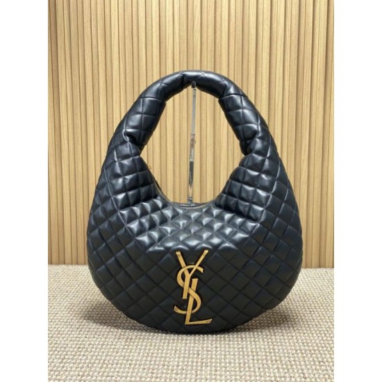 Replica Borsa hobo Icare YSL Saint Laurent in nappa nera Imitazioni Falso