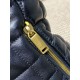 Replica Borsa hobo Icare YSL Saint Laurent in nappa nera Imitazioni Falso