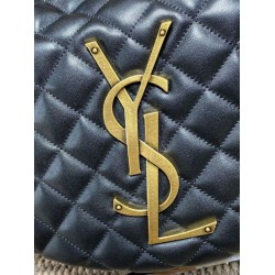 Replica Borsa hobo Icare YSL Saint Laurent in nappa nera Imitazioni Falso