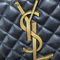 Replica Borsa hobo Icare YSL Saint Laurent in nappa nera Imitazioni Falso