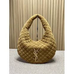 Replica Borsa hobo Icare YSL Saint Laurent in camoscio giallo Imitazioni Falso