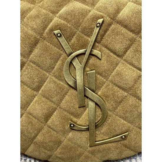 Replica Borsa hobo Icare YSL Saint Laurent in camoscio giallo Imitazioni Falso