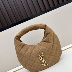 Replica Borsa Icarino Boby YSL Saint Laurent in camoscio giallo Imitazioni Falso