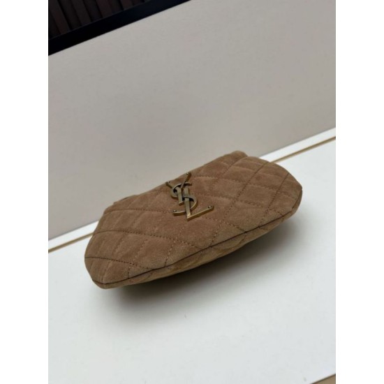 Replica Borsa Icarino Boby YSL Saint Laurent in camoscio giallo Imitazioni Falso
