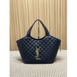 Replica Borsa tote media Icare classico YSL Saint Laurent nera Imitazioni Falso