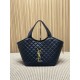 Replica Borsa tote media Icare classico YSL Saint Laurent nera Imitazioni Falso