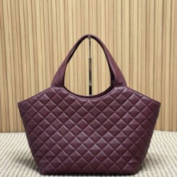Replica Borsa tote media Icare classico YSL Saint Laurent rossa Imitazioni Falso