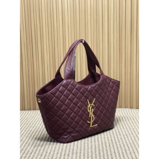 Replica Borsa tote media Icare classico YSL Saint Laurent rossa Imitazioni Falso