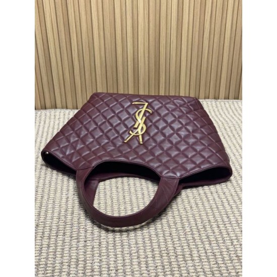 Replica Borsa tote media Icare classico YSL Saint Laurent rossa Imitazioni Falso