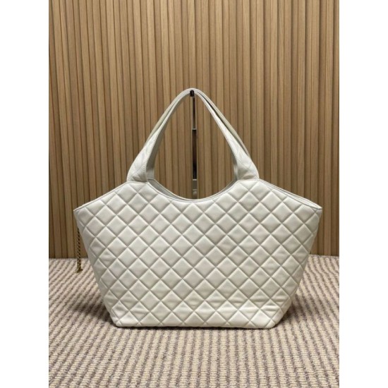 Replica Borsa tote media Icare classico YSL Saint Laurent beige Imitazioni Falso