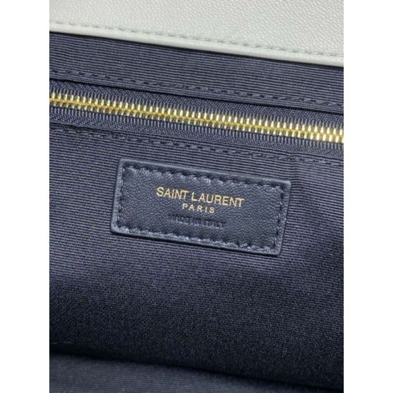Replica Borsa tote media Icare classico YSL Saint Laurent beige Imitazioni Falso