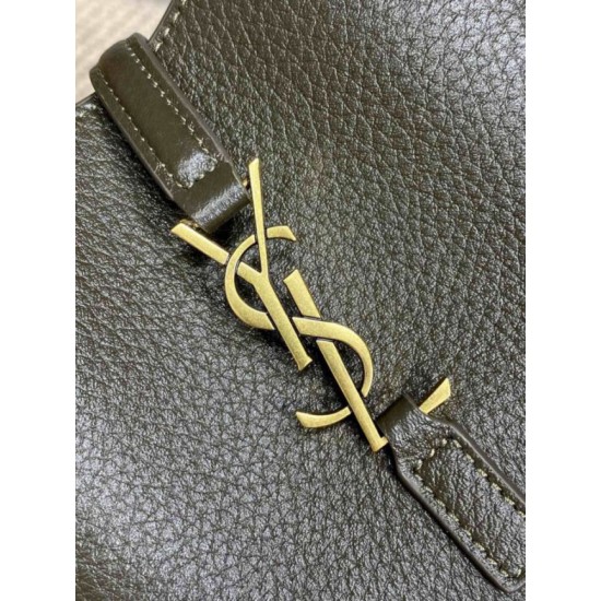 Replica Borsa hobo mini morbida YSL Saint Laurent Le 5 À 7 Caffè Chiaro Imitazioni Falso