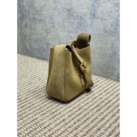 Replica Borsa hobo mini morbida YSL Saint Laurent Le 5 À 7 in pelle scamosciata gialla Imitazioni Falso Replica Borsa hobo mini morbida YSL Saint Laurent Le 5 À 7 in pelle scamosciata gialla Imitazioni Falso